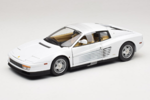 Ferrari Testarossa Bílý Miami Vice Hot Wheels 1:18 P9904 Kov