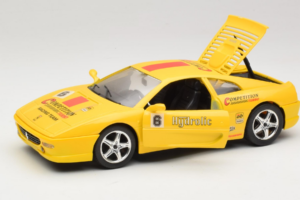 Ferrari F355 Berlinetta Racing Žlutý Solido 1:18 9009-Y1 Kov – obrázek 2 z 8