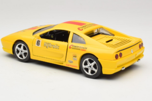Ferrari F355 Berlinetta Racing Žlutý Solido 1:18 9009-Y1 Kov – obrázek 7 z 8
