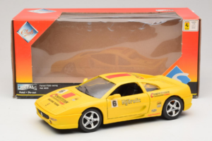 Ferrari F355 Berlinetta Racing Žlutý Solido 1:18 9009-Y1 Kov – obrázek 8 z 8