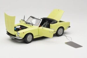 Fiat 124 Spider BS1 Žlutý Sun Star 1:18 4921 Kov – obrázek 2 z 8