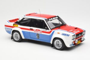 Fiat 131 Abarth Fiat France #9 J-C. Andruet / C. Delferrier Winner Rally Sanremo 1977 Kyosho 1:18 08375A Kov – obrázek 6 z 8