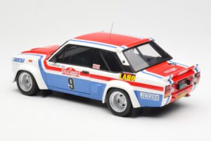 Fiat 131 Abarth Fiat France #9 J-C. Andruet / C. Delferrier Winner Rally Sanremo 1977 Kyosho 1:18 08375A Kov – obrázek 7 z 8