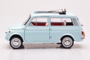 Fiat 500 Giardiniera Acquamarina Modrý Norev 1:18 187742 Kov – obrázek 4 z 7