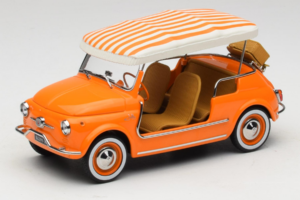 Fiat 500 Jolly Oranžový Norev 1:18 187791 Kov