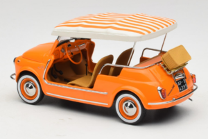 Fiat 500 Jolly Oranžový Norev 1:18 187791 Kov – obrázek 5 z 6