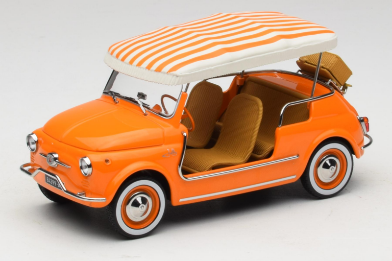 Fiat 500 Jolly Oranžový Norev 1:18 187791 Kov