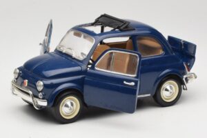 Fiat 500 L Modrý Bburago 1:18 3327 Kov – obrázek 2 z 8