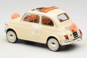 Fiat 500 L Slonovinová Wedding Gift Norev 1:18 187780 Kov – obrázek 5 z 6
