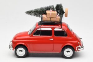 Fiat 500 L Červený Christmas Norev 1:18 187779 Kov – obrázek 3 z 6