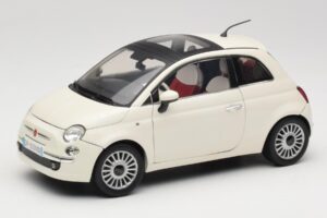 Fiat 500 Bílý Mondo Motors 1:18 500291 Kov