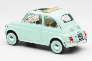 Fiat 500L Pastel Modrý Norev 1:18 187777 Kov – obrázek 5 z 6