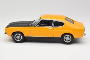 Ford Capri 2600 RS Signal Žlutý S Černou Minichamps 1:18 180089070 Kov – obrázek 4 z 8