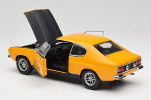 Ford Capri 2600 RS Signal Žlutý S Černou Minichamps 1:18 180089070 Kov – obrázek 5 z 8