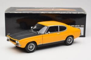 Ford Capri 2600 RS Signal Žlutý S Černou Minichamps 1:18 180089070 Kov – obrázek 8 z 8