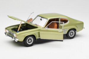 Ford Capri Mk1 Světle Zelená Metalíza Minichamps 1:18 18008900 Kov – obrázek 2 z 8