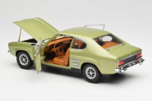 Ford Capri Mk1 Světle Zelená Metalíza Minichamps 1:18 18008900 Kov – obrázek 5 z 8