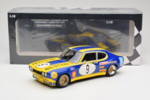 Ford Capri Mk1 RS 2600 #9 K. Fritzinger / H. Heyer Team Europa Möbel 6 Hours of Nürburgring ETCC 1973 Minichamps 1:18 1557385 – obrázek 6 z 6