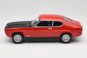 Ford Capri Mk1 RS 2600 Červený s Černou Kapotou MCG 1:18 MCG18538 Kov – obrázek 3 z 6