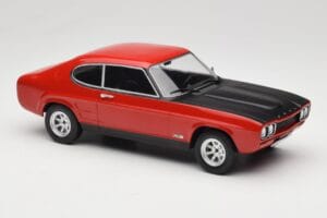 Ford Capri Mk1 RS 2600 Červený s Černou Kapotou MCG 1:18 MCG18538 Kov – obrázek 4 z 6