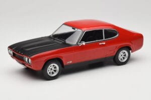 Ford Capri Mk1 RS 2600 Červený s Černou Kapotou MCG 1:18 MCG18538 Kov