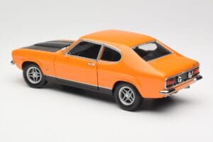 Ford Capri Mk1 RS 2600 Signal Orange Černý Minichamps 1:18 150089077 Kov – obrázek 7 z 8
