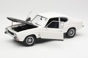 Ford Capri Mk1 RS 2600 Bílý Černý Minichamps 1:18 150089078 Kov – obrázek 2 z 8