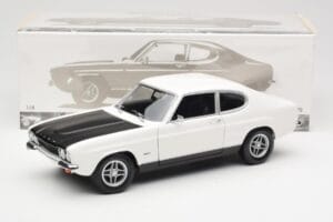 Ford Capri Mk1 RS 2600 Bílý Černý Minichamps 1:18 150089078 Kov – obrázek 8 z 8