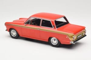 Ford Cortina Lotus Red & Gold Stripe MCG 1:18 MCG18532 Kov – obrázek 5 z 6