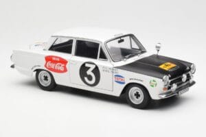 Ford Cortina Mk1 #3 P. Hughes / B. Young African Safari Rally 1964 AUTOart 1:18 86428 Kov – obrázek 6 z 8
