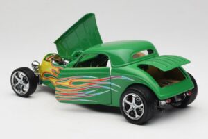Ford Coupe Zelený s Ohněm Road Signature 1:18 30109 Kov – obrázek 5 z 8