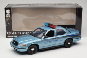 Ford Crown Victoria Police Cruiser Twilight Blue Greenlight 1:18 1643 Kov – obrázek 8 z 8