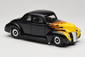 Ford Deluxe Hot Rod Černý Universal Hobbies 1:18 6002 Kov – obrázek 6 z 8