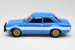 Ford Escort Mk1 RS 1600 Modrý Bílý Pruhy Minichamps 1:18 100688102 Kov – obrázek 4 z 8