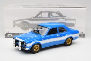 Ford Escort Mk1 RS 1600 Modrý Bílý Pruhy Minichamps 1:18 100688102 Kov – obrázek 8 z 8