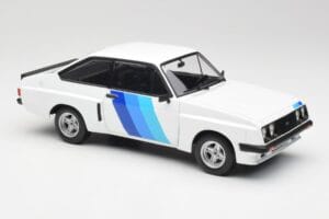 Ford Escort Mk2 RS 2000 X-Pack Diamond Bílý & Modrý Decor MCG 1:18 MCG18351 Kov – obrázek 4 z 6