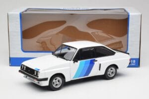 Ford Escort Mk2 RS 2000 X-Pack Diamond Bílý & Modrý Decor MCG 1:18 MCG18351 Kov – obrázek 6 z 6