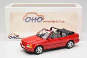 Ford Escort Mk4 XR3i Kabriolet Flamenco Red Otto 1:18 OT1254 Pryskyřice – obrázek 6 z 6