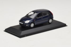 Ford Fiesta Mk5 4-Door Tmavě Modrý Minichamps 1:43 FIESTA001 Kov – obrázek 2 z 4