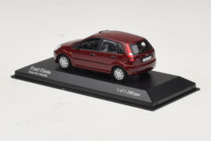 Ford Fiesta Mk5 Červený Metalický Minichamps 1:43 400081101 Kov – obrázek 3 z 4