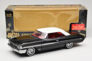 Ford Galaxie 500 Černý Sun Star 1:18 1442 Kov – obrázek 8 z 8