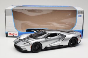 Ford GT Stříbrný Maisto 1:18 31384 Kov – obrázek 8 z 8