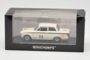 Ford Lotus Cortina Mk1 #59 J. Clark / R. Parsons Sebring 12 Hours 1964 Minichamps 1:43 400648259 Kov – obrázek 4 z 4