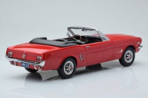 Ford Mustang Kabriolet Červený Norev 1:18 182810 Kov – obrázek 2 z 6