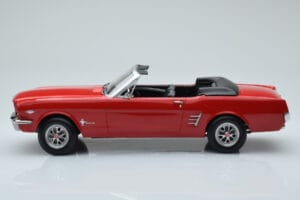 Ford Mustang Kabriolet Červený Norev 1:18 182810 Kov – obrázek 3 z 6