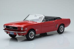 Ford Mustang Kabriolet Červený Norev 1:18 182810 Kov