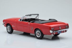 Ford Mustang Kabriolet Červený Norev 1:18 182810 Kov – obrázek 5 z 6