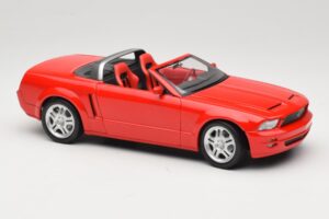 Ford Mustang S197 GT Kabriolet Červený Beanstalk Group 1:18 FOR10016R Kov – obrázek 6 z 8