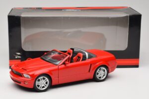 Ford Mustang S197 GT Kabriolet Červený Beanstalk Group 1:18 FOR10016R Kov – obrázek 8 z 8