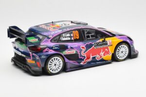 Ford Puma Rally1 #19 S. Loeb / I. Galmiche Rally Monte Carlo Winner 2022 IXO 1:18 18RMC110 Kov – obrázek 2 z 6